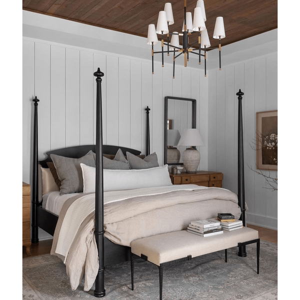New Douglas Bed Hand Rubbed Black