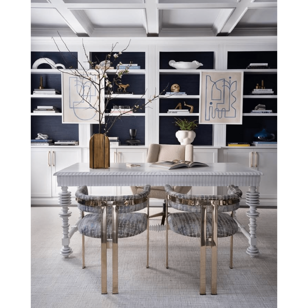 Portuguese Desk Solid White