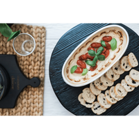 Small Stoneware Oval Baking Dish