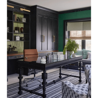 Portuguese Desk Hand Rubbed Black