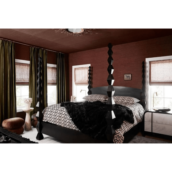 Brancusi Bed Hand Rubbed Black