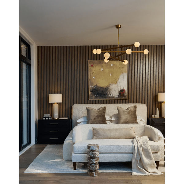Beaubien Chandelier in Natural Brass, Oil Rubbed Bronze, and Polished Nickel