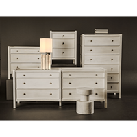 Hampton Night Stand, White Washed & Hand Rubbed Black