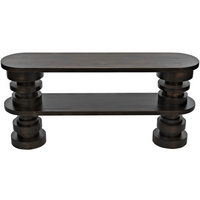 Fuller Ebony Double Tiered Console Table