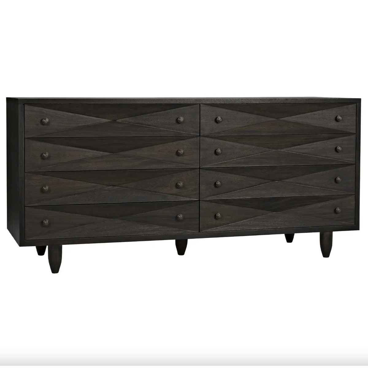 Diamond Double Chest - Ebony, Dark and Washed Walnut Finishes