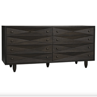 Diamond Double Chest - Ebony, Dark and Washed Walnut Finishes
