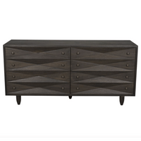Diamond Double Chest - Ebony, Dark and Washed Walnut Finishes