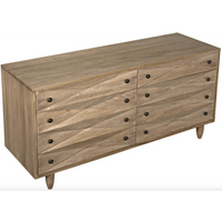 Diamond Double Chest - Ebony, Dark and Washed Walnut Finishes