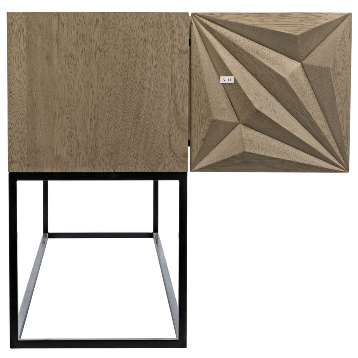 Zurich Console Table with Steel Base in Various Walnut Finishes