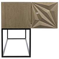 Zurich Console Table with Steel Base in Various Walnut Finishes