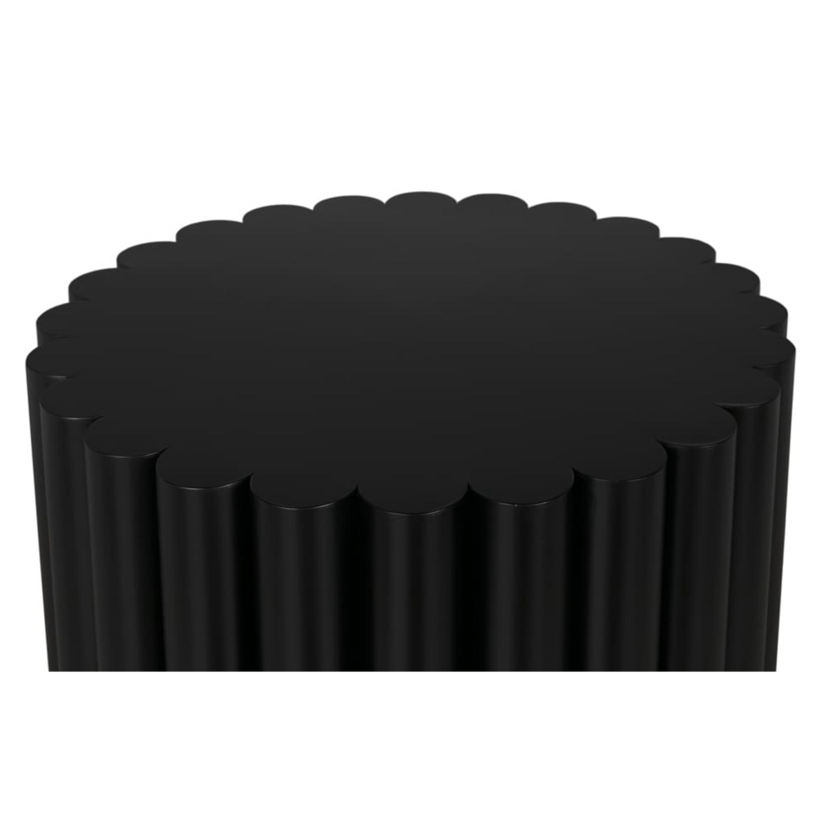 Rose Black Round Steel Coffee Table