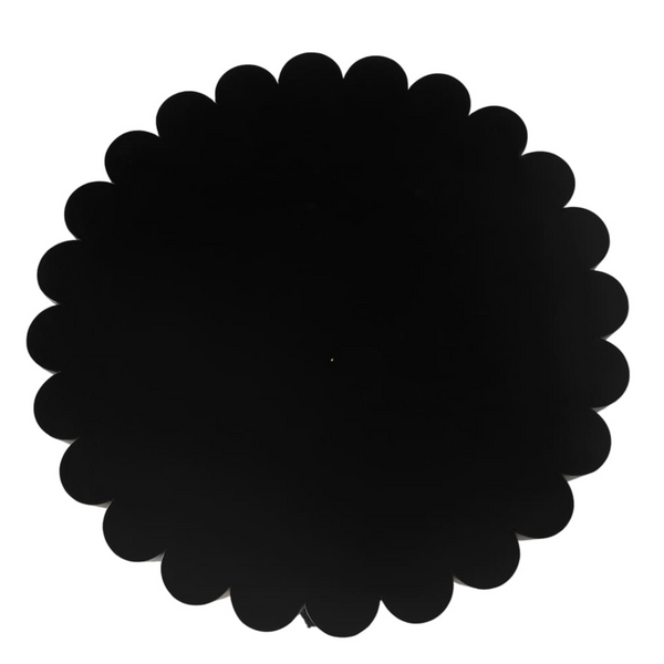 Rose Black Round Steel Coffee Table