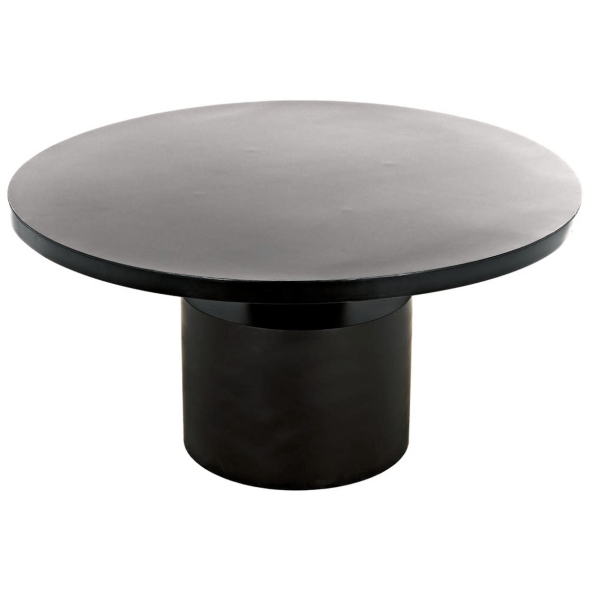 Marlow Round Black Steel Dining Table