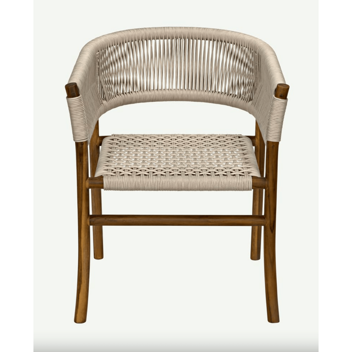 Conrad Barrel Back Off-White Rope Dining Chair