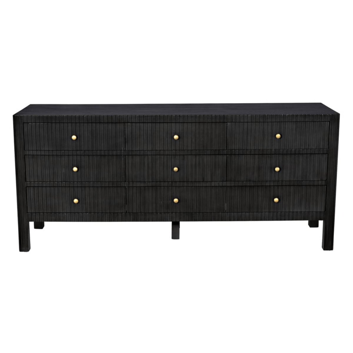 Conrad 9-Drawer Dresser, Pale Black or White Wash