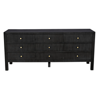 Conrad 9-Drawer Dresser, Pale Black or White Wash