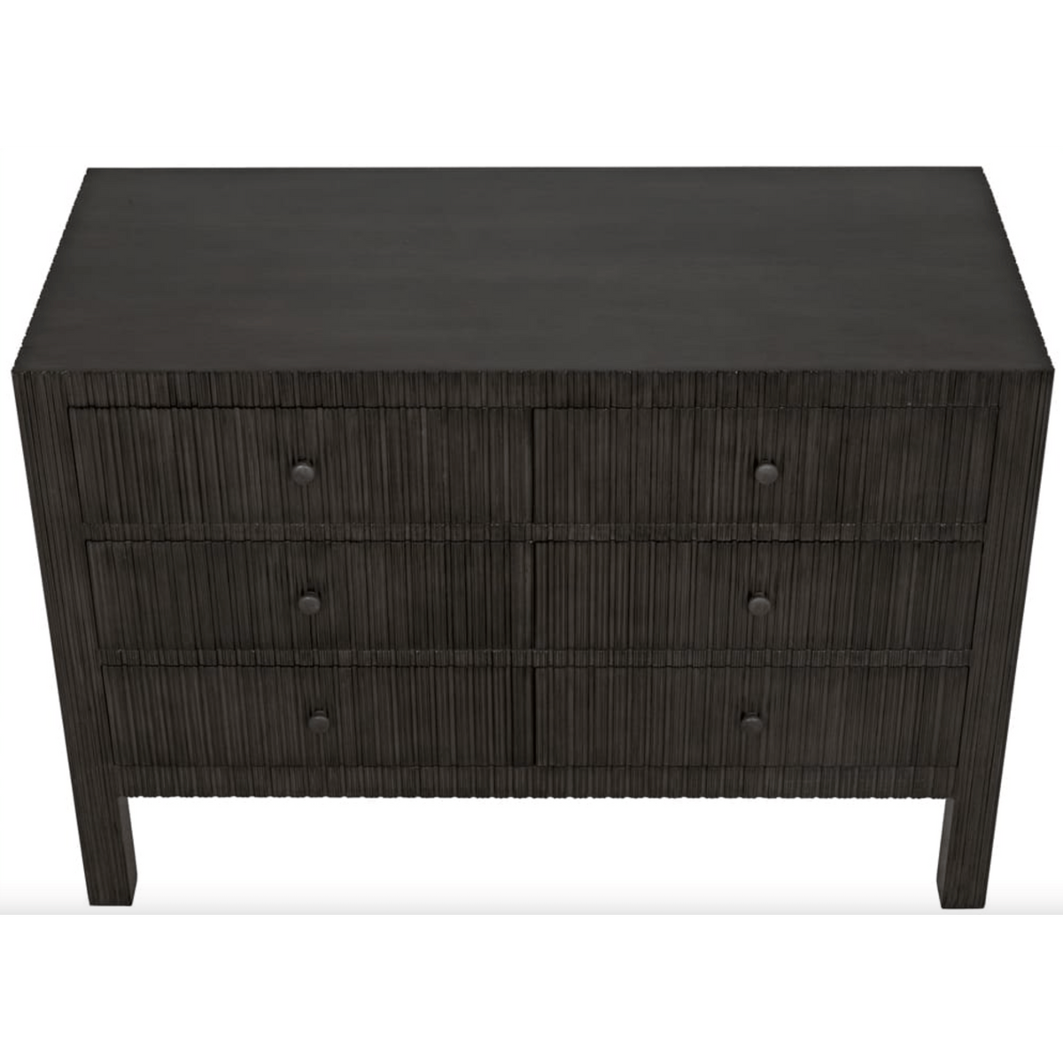 Conrad 6-Drawer Dresser, White Wash or Pale Black