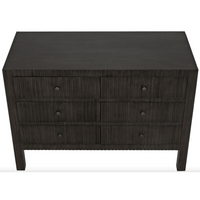 Conrad 6-Drawer Dresser, White Wash or Pale Black