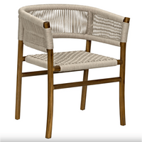Conrad Barrel Back Off-White Rope Dining Chair