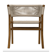 Conrad Barrel Back Off-White Rope Dining Chair