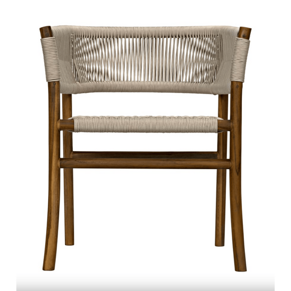 Conrad Barrel Back Off-White Rope Dining Chair