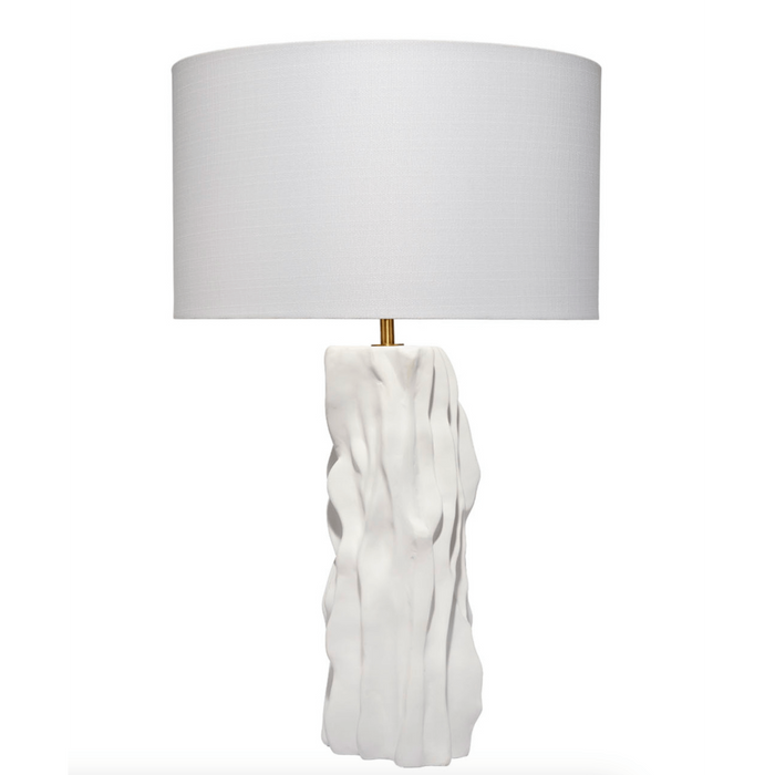 Sweetwood White Ceramid Table Lamp with Linen Shade
