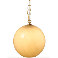 Camber Taupe Hand-Blown Glass Pendant