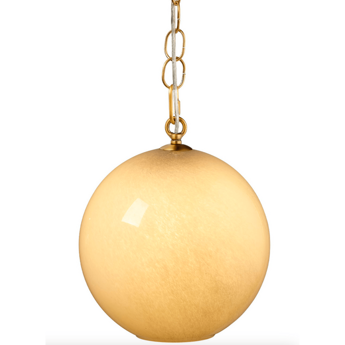 Camber Taupe Hand-Blown Glass Pendant