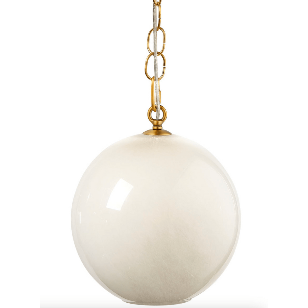 Camber Taupe Hand-Blown Glass Pendant