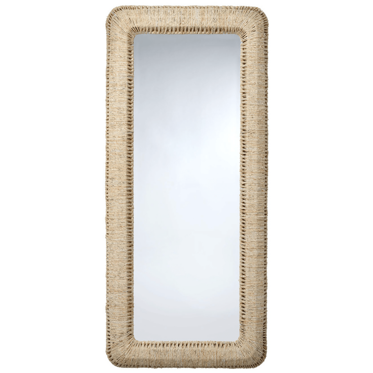 Hollis Natural Rope Rectangle Floor Mirror
