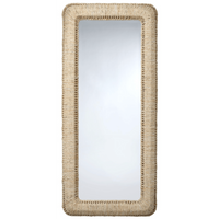 Hollis Natural Rope Rectangle Floor Mirror