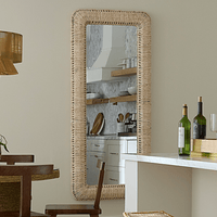 Hollis Natural Rope Rectangle Floor Mirror
