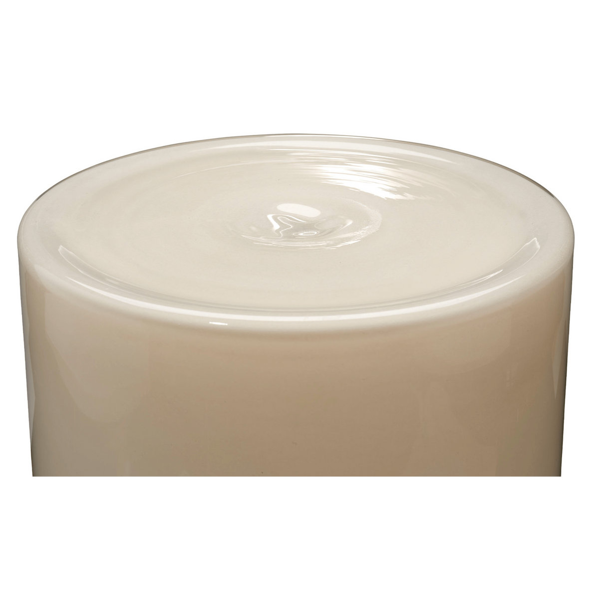 Huntington Garden Glass Stool in Blue, Green, Taupe & Cream
