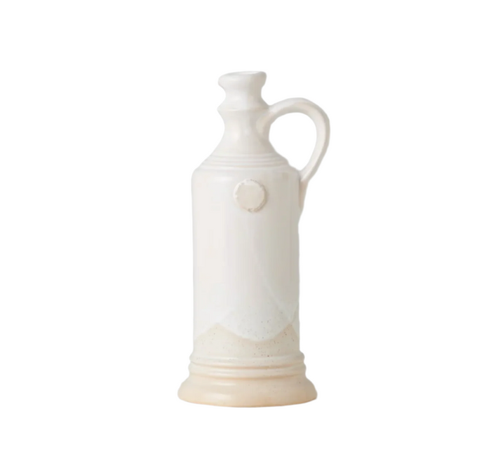 Round Handthrown Olive Oil Decanter