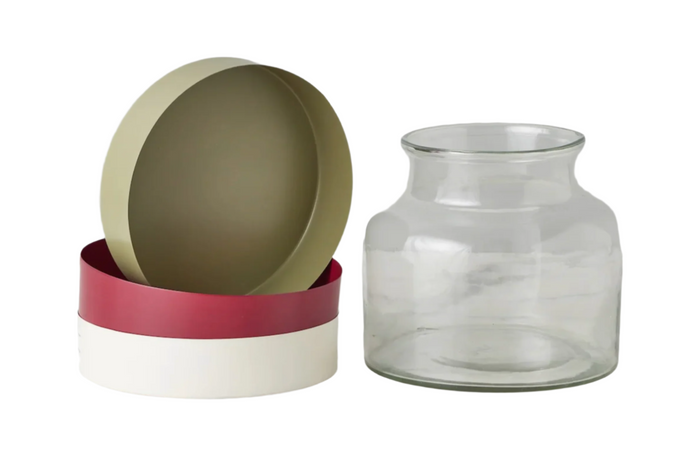 3-in-1 Glass Bloom Vase, Vineyard Color Set