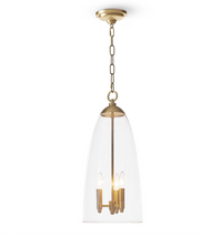 Maiden Glass Pendant in Polished Nickel, Natural Brass, and Oil Rubbed Bronze Finishes