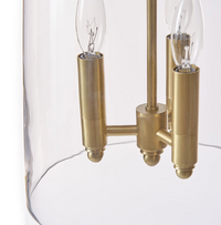 Maiden Glass Pendant in Polished Nickel, Natural Brass, and Oil Rubbed Bronze Finishes