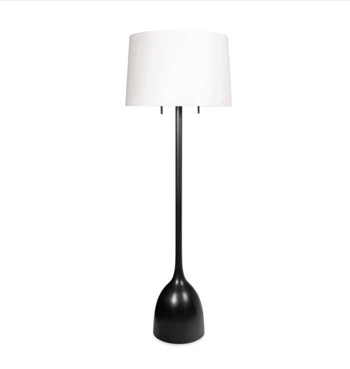 Logan Floor Lamp in Classic Metal Finishes for Elegant Home Lighting