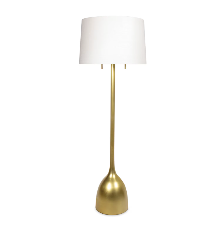 Logan Floor Lamp in Classic Metal Finishes for Elegant Home Lighting