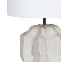 Destin Ceramic Mini Table Lamp in Spa Blue and Ivory