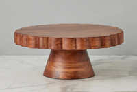 Natural Scalloped Cake Stand