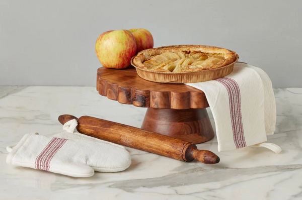 Natural Scalloped Cake Stand