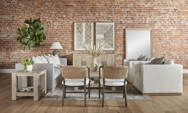 Concord Brown Oak & Jute Accent Chair