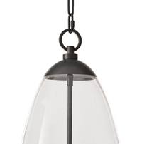 Maiden Glass Pendant in Polished Nickel, Natural Brass, and Oil Rubbed Bronze