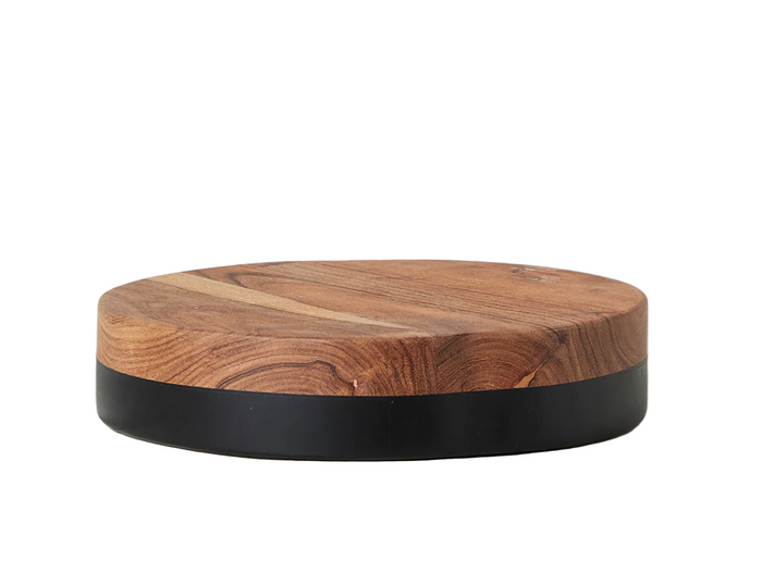 Small Black Mod Block Serving Board