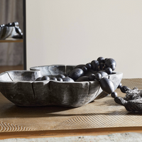 Bovina Rubbed Black Decorative Wood Bowl