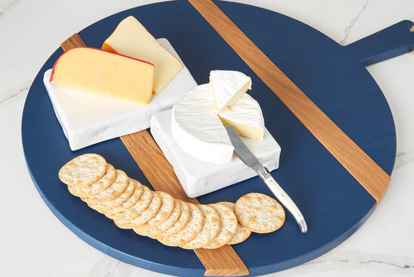 Original French Laguiole Cheese Spreader, Cheese Fork & Cheese Cleaver in White
