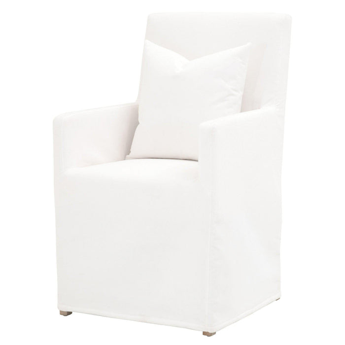Shelton Ivory Slipcover Arm Chair