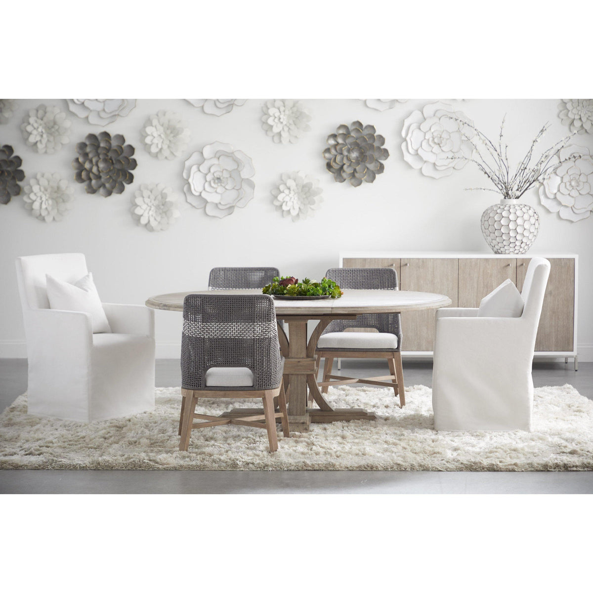 Shelton Ivory Slipcover Arm Chair