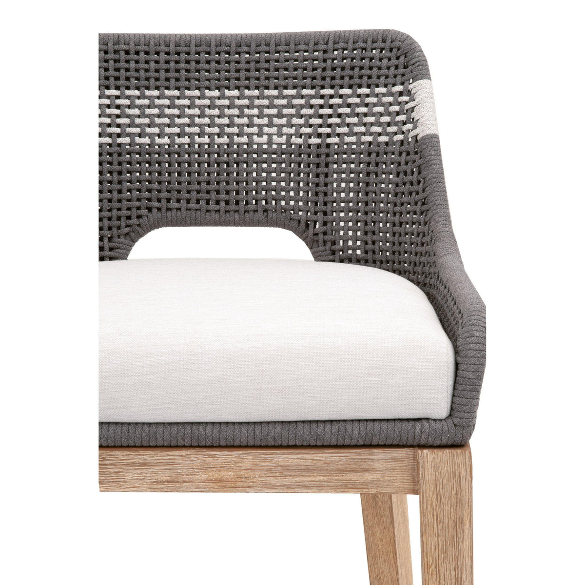 Tootsie Gray Rope Barstool
